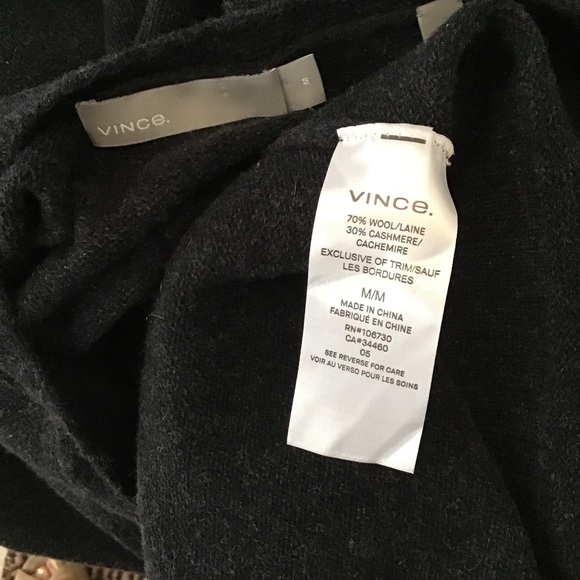 Sold on Tradesy VINCE V-NECK SLIT WOOL BLEND MIDI - Picture 8 of 8